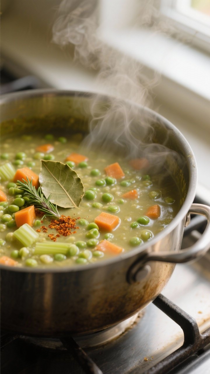 Cooking process, close-up detail: A steamy, shallow-depth-of-field shot inside a heavy-bottomed pot 