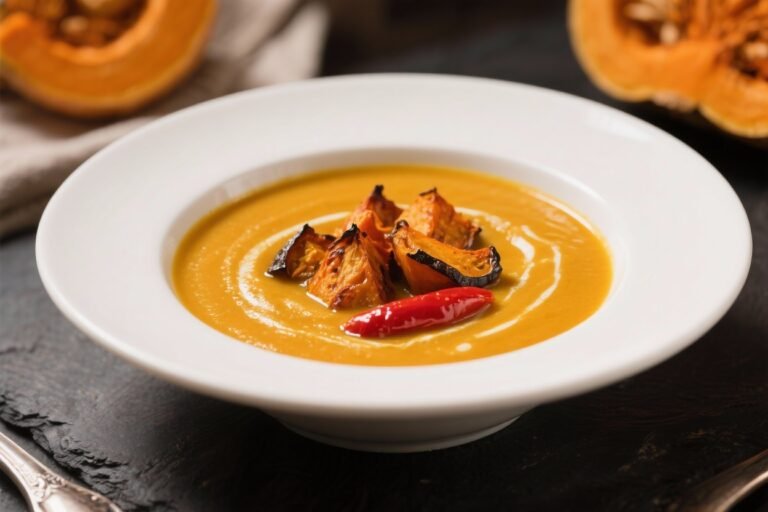 Smoky Roasted Pumpkin and Red Pepper Soup That Tastes Like Fall Went to Culinary School