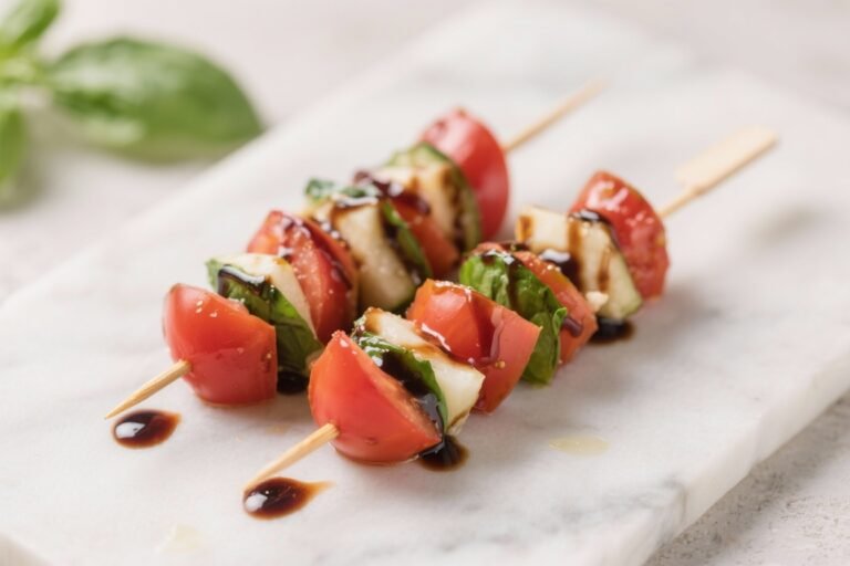 Caprese Salad Skewers with Balsamic Glaze: The 10-Minute Party Trick That Vanishes First