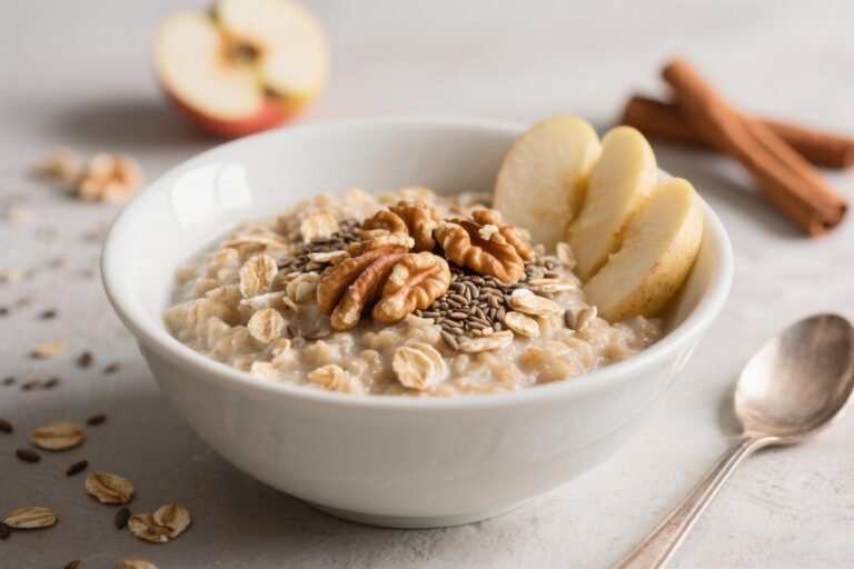 Apple Cinnamon Oatmeal with Walnuts and Flaxseed: The 7-Minute Breakfast That Tastes Like Dessert and Fuels Like a Power Meal
