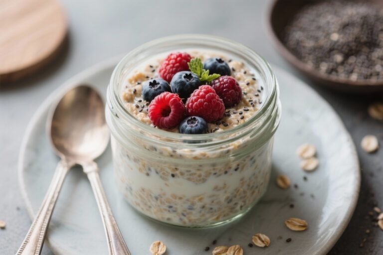 Berry Chia Overnight Oats with Oat Milk: The 5-Minute Breakfast That Tastes Like Dessert (But Fuels Like a Pro)