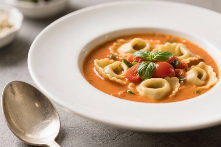 Creamy Tomato Basil Tortellini Soup: The 20-Minute Comfort Bowl You’ll Brag About