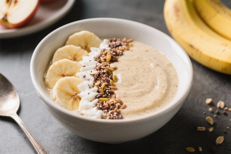 High Fiber Banana Apple Smoothie Bowl: The 2-Minute Breakfast That Keeps You Full Until Lunch (No, Seriously)