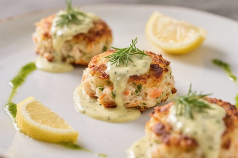 Mini Crab Cakes with Lemon Dill Sauce: The Bite-Sized Showstopper Your Party Didn’t Know It Needed