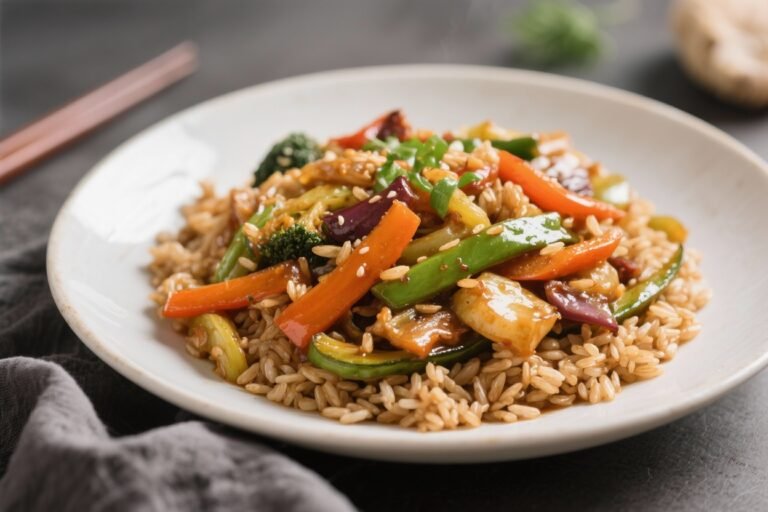 High-Fiber Veggie Stir-Fry with Brown Rice: The 15-Minute Power Bowl Your Gut Will Thank You For