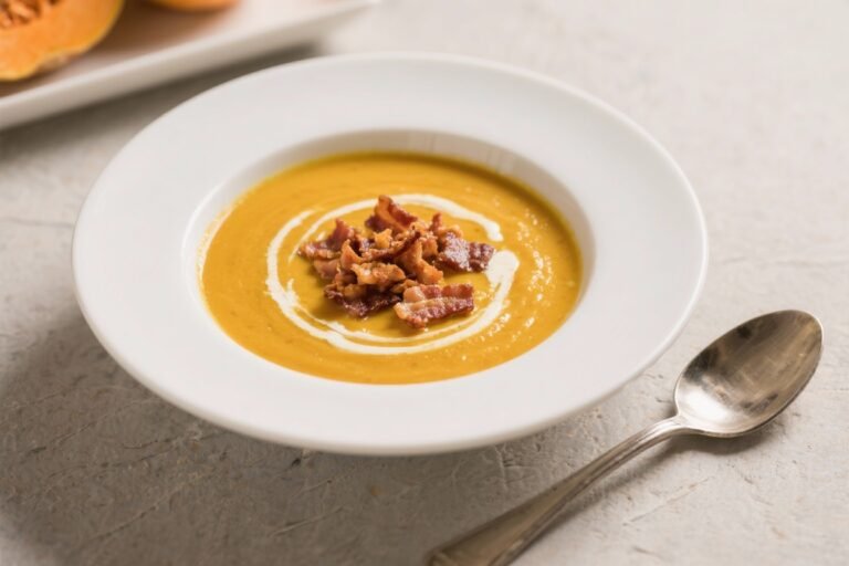 Savory Pumpkin Soup with Crispy Bacon Bits: The Cozy Bowl That Crushes Takeout