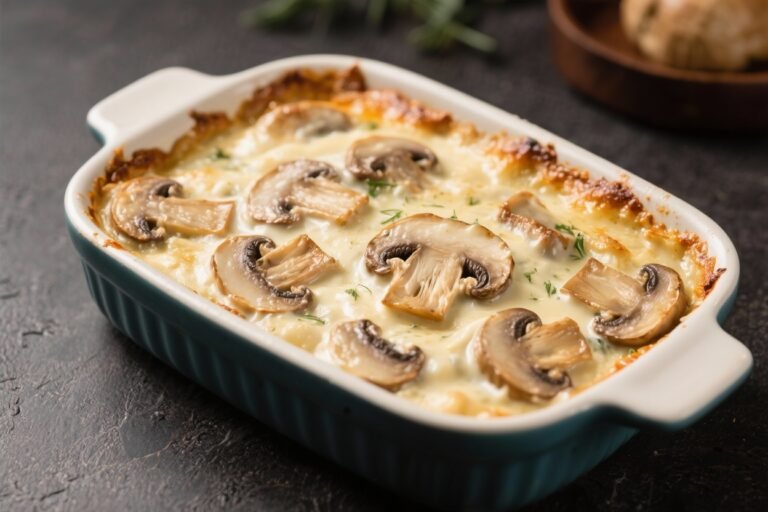 CREAMY MUSHROOM CASSEROLE That Breaks the Internet: Silky, Savory, and Ridiculously Easy