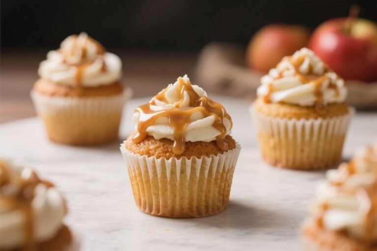 Apple Cider Cupcakes with Caramel Drizzle: The Cozy-Fall Flex Your Tastebuds Didn’t Know They Needed