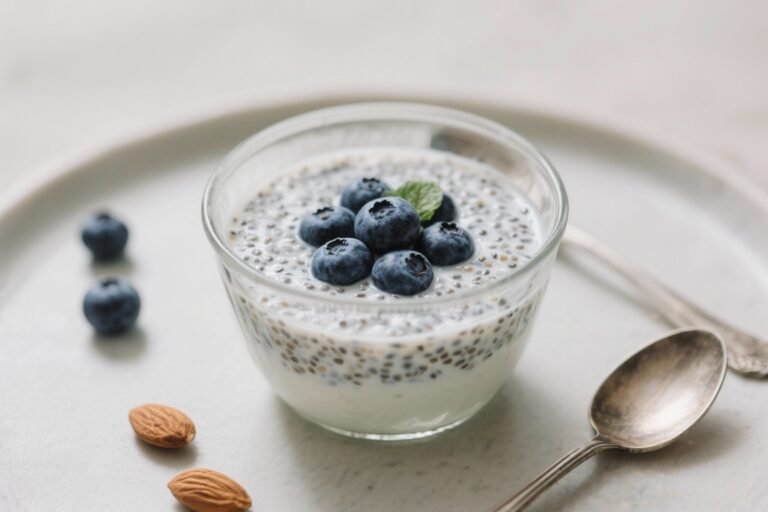Blueberry Chia Seed Pudding with Almond Milk: The 5-Minute Breakfast Hack That Tastes Like Dessert