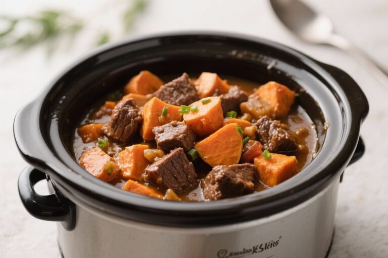 Slow Cooker Beef Stew with Sweet Potatoes: The Cozy, Set-It-and-Flex Meal Your Week Needs
