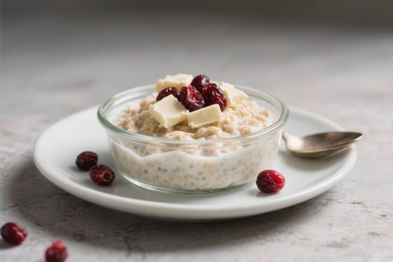 Stop Skipping Breakfast: White Chocolate Cranberry Overnight Oats That Taste Like Dessert (But Fuel Like a Pro)