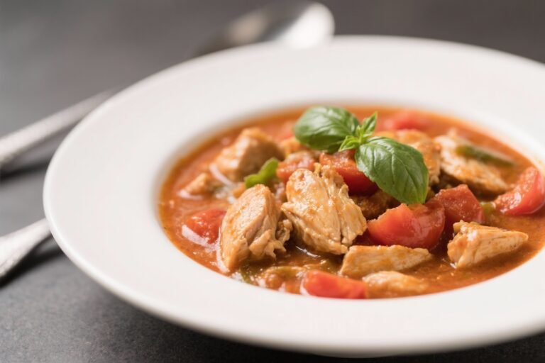 Creamy Tomato Basil Chicken Stew – Comforting, Bright, and Satisfying