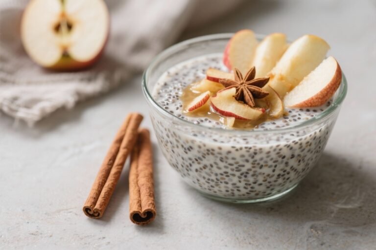 Apple Cinnamon Chia Seed Pudding That Tastes Like Dessert and Works Like a Protein Shake