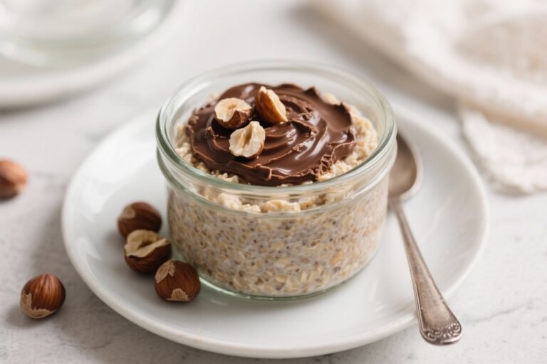 Chocolate Hazelnut Overnight Oats That Taste Like Dessert, Fuel Like Breakfast
