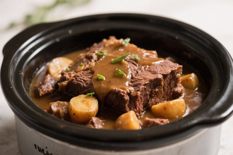 Slow Cooker Beef Pot Roast with Gravy That Practically Cooks Itself (and Tastes Like a Sunday Flex)