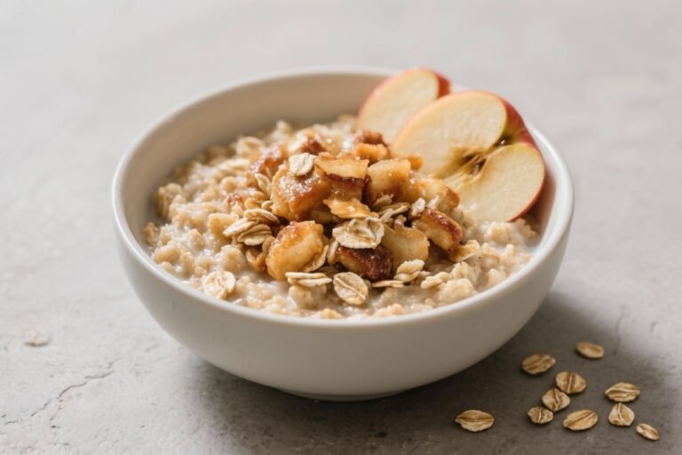 Apple Pie Oatmeal – High-Fiber Breakfast Bowl That Tastes Like Dessert and Works Like a Health Hack