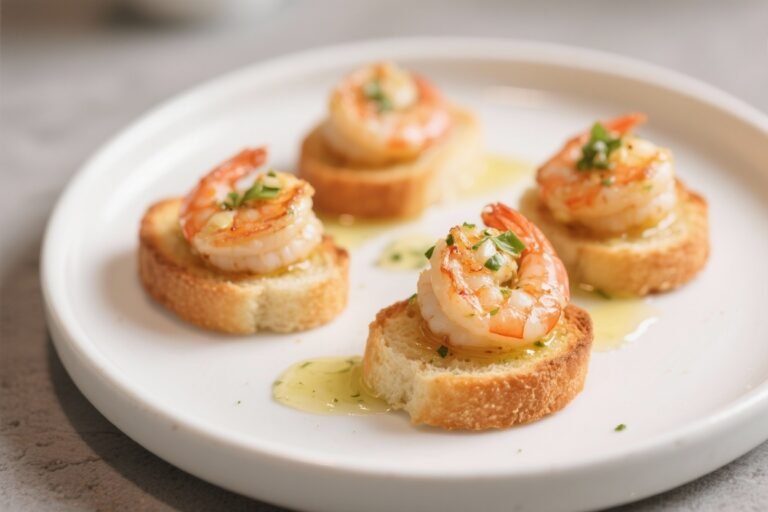 Mini Garlic Butter Shrimp Toasts That Vanish in 60 Seconds (Make Two Batches!)
