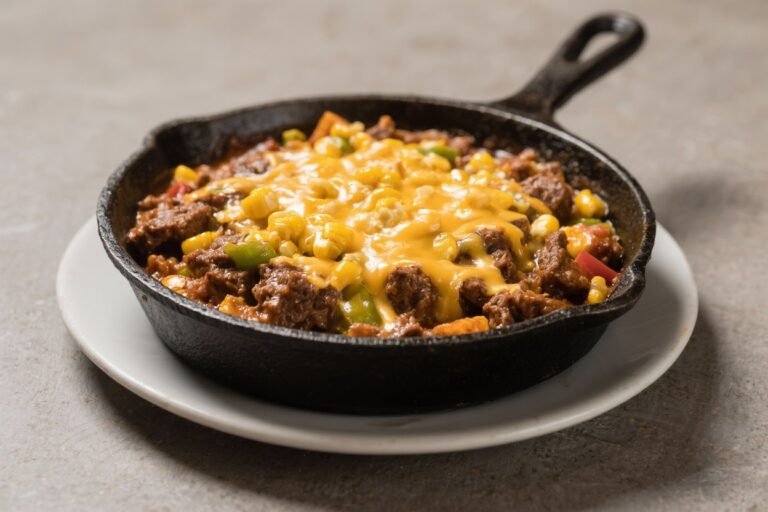 Beefy Ranchero Skillet with Cheesy Corn Topping – A One-Pan Weeknight Winner