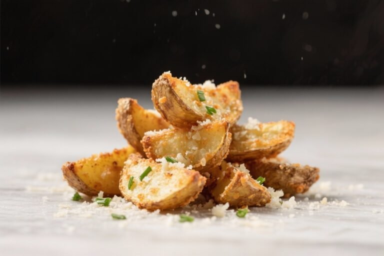 “Crispy Garlic Parmesan Potato Wedges Bites” You’ll Steal From Yourself: Ridiculously Crunchy, Addictively Cheesy, Zero Leftovers