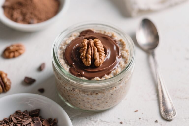 Wake-Up Pudding: Cacao-Walnut Superfood Overnight Oats That Taste Like Dessert and Lift Like Breakfast