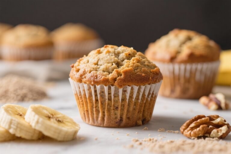 Banana Walnut Fiber Muffins – A Wholesome, Everyday Treat