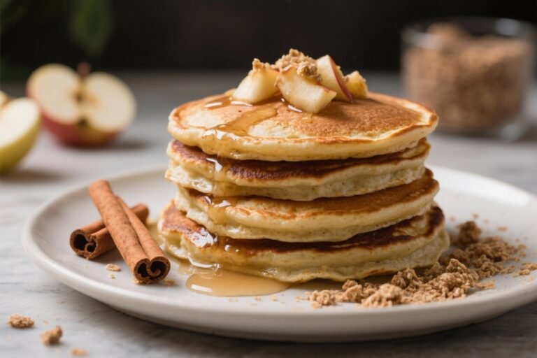 Apple Cinnamon Bran Pancakes That Taste Like Cozy Fall—and Keep You Full Till Lunch