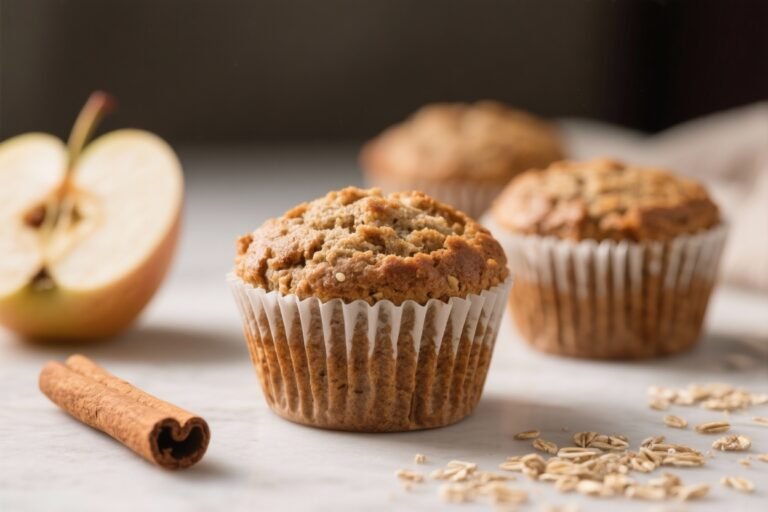 High Fiber Apple Cinnamon Bran Muffins That Taste Like Dessert but Work Like a Multivitamin