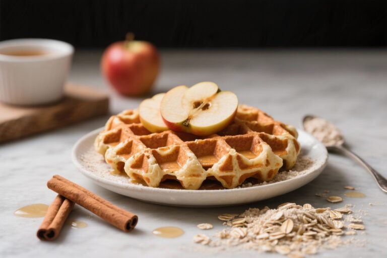 High Fiber Apple Cinnamon Waffles with Oat Flour: The Brunch Powerhouse Nobody Told You About