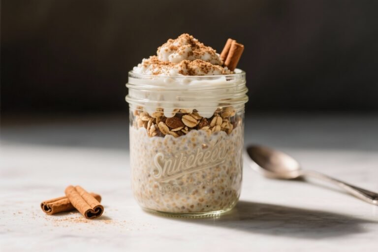 Snickerdoodle High-Fiber Overnight Oats: The 2-Minute Breakfast That Tastes Like Cookies and Powers Your Day