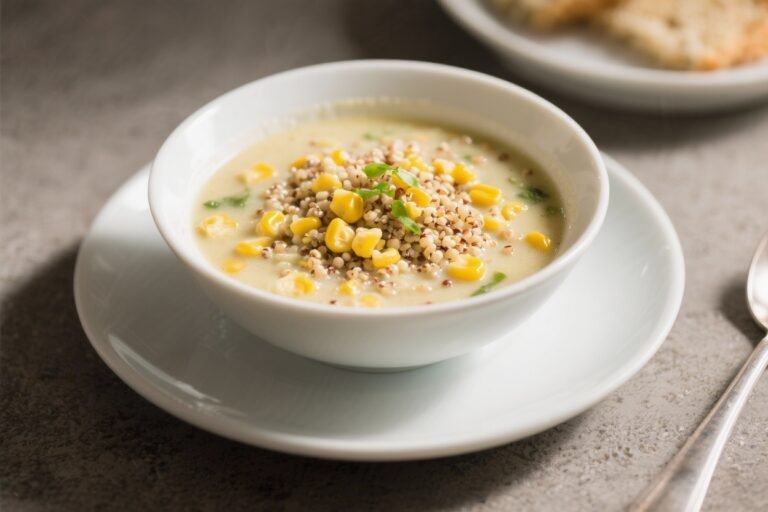 High-Fiber Sweet Corn & Quinoa Chowder: The Cozy Bowl That Crushes Cravings and Keeps You Full for Hours