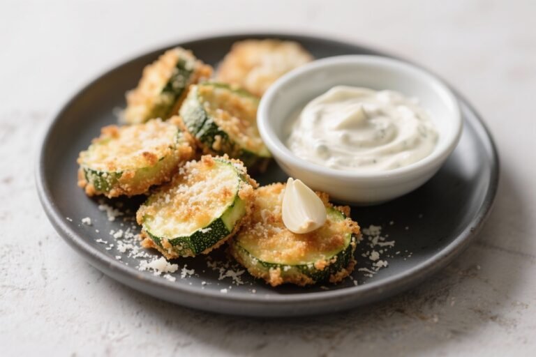 Stop Scrolling: Crispy Parmesan Zucchini Bites with Garlic Dip That Beat Any Bar Snack