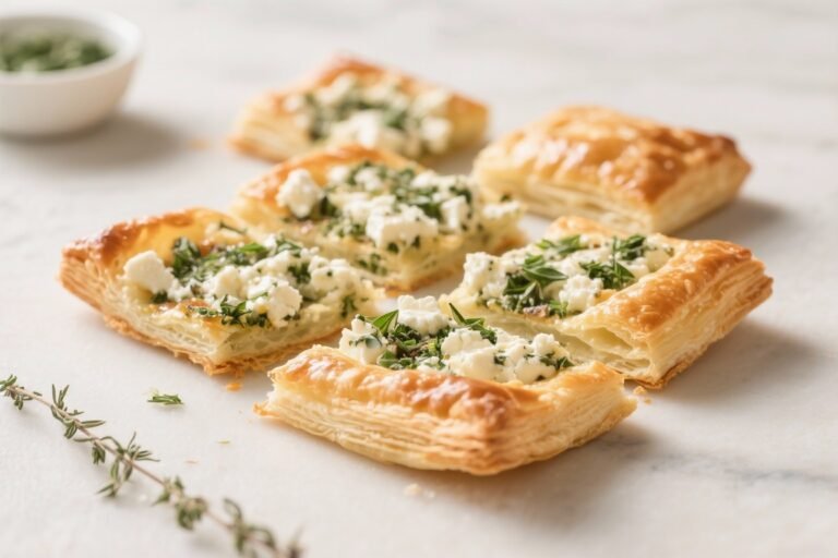 Stop Scrolling: Crispy Feta & Herb Puff Pastry Squares That Vanish in 10 Minutes