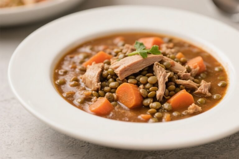 Turkey, Lentil & Carrot High-Protein Stew – Simple, Hearty, and Satisfying