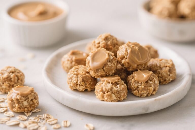 Homemade Peanut Butter Oat Bites for Healthy Sweet Cravings – Simple, Satisfying, and No-Bake