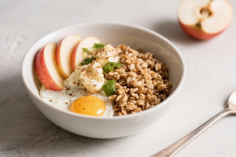 Farro Breakfast Bowl With Apples – A Cozy, Hearty Morning Start