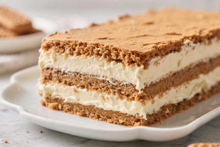 No-Bake Biscoff Icebox Cake With Cream Cheese Filling – Simple, Creamy, and Irresistible