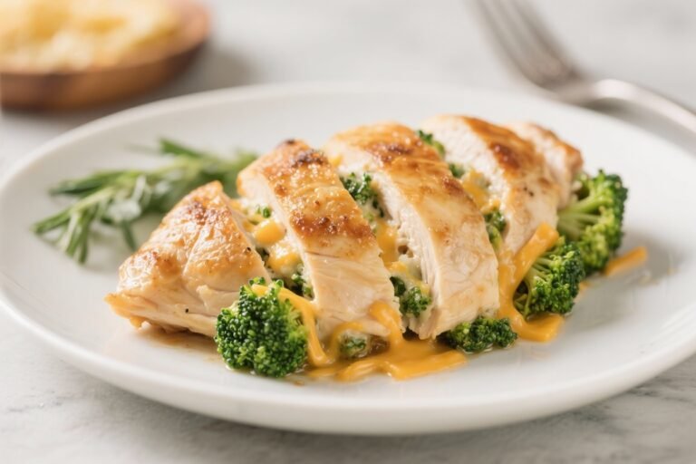 Low-Carb Broccoli Cheddar Stuffed Chicken Breasts – Comforting, Flavor-Packed, and Weeknight Friendly