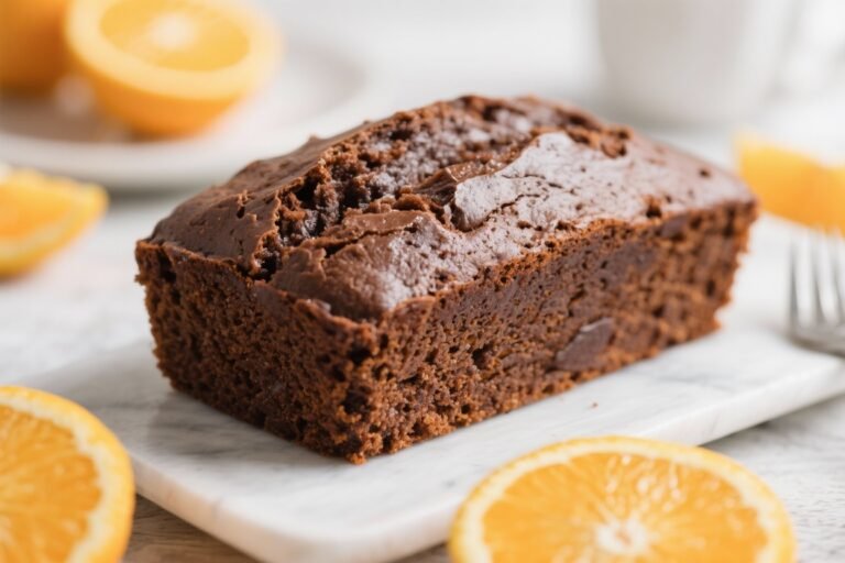 Vegan Chocolate Orange Loaf Cake (Moist & Zesty) – Easy, Bakery-Style Treat