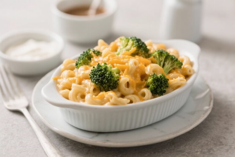 Broccoli Cheddar Mac & Cheese – Cozy, Creamy, and Family-Friendly