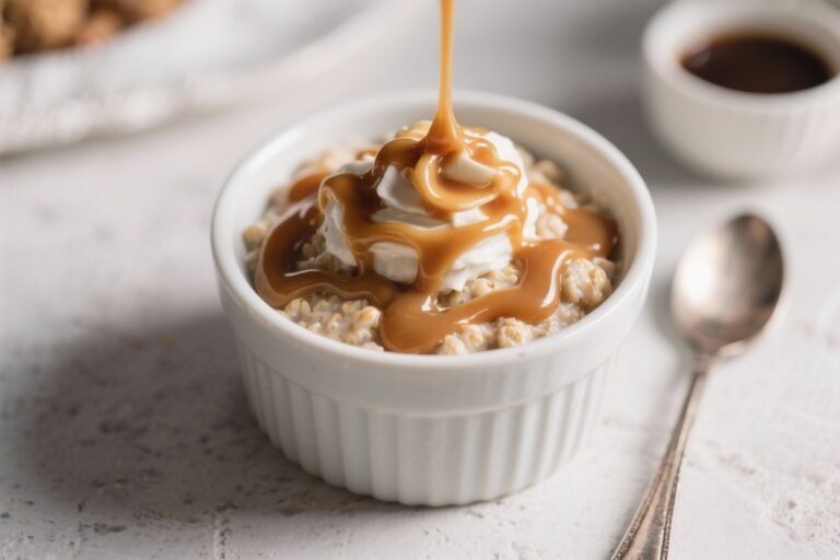 Caramel Coffee Overnight Oats — Dessert for Breakfast