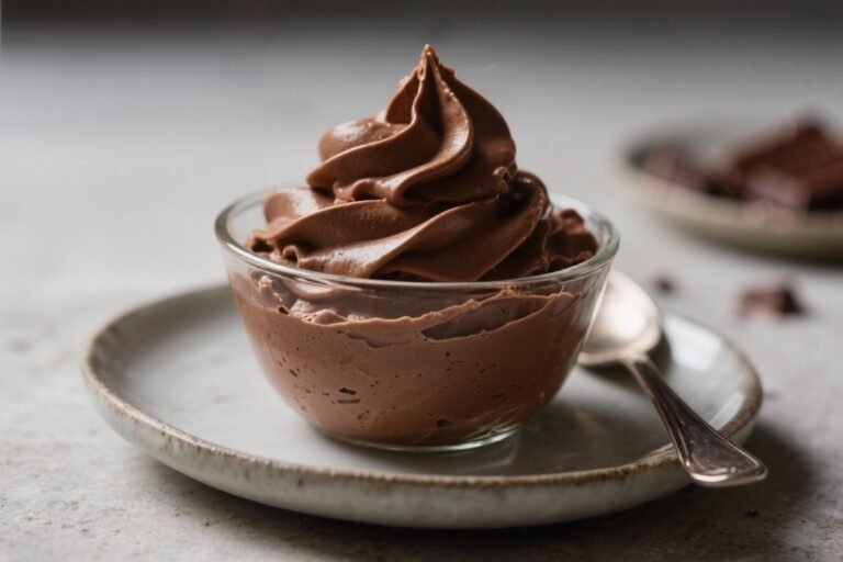 High-Protein Chocolate Mousse for Late-Night Cravings – Creamy, Satisfying, and Easy