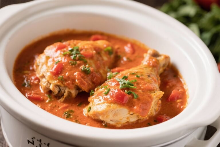 Slow Cooker Italian Chicken in a Savory Tomato Cream Sauce – Cozy, Comforting, and Easy
