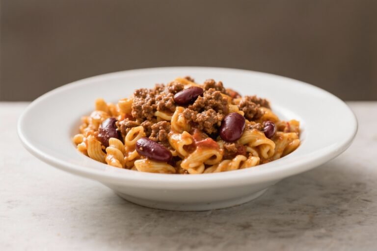 High-Fiber Chili Mac With Ground Beef & Kidney Beans – Comfort Food With a Nutritious Twist