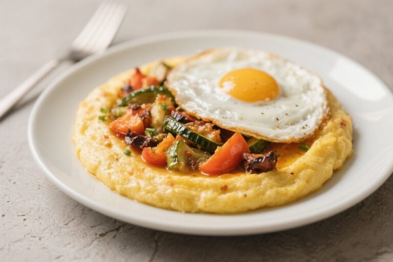 Savory Breakfast Polenta With Veggies – Cozy, Satisfying, and Easy