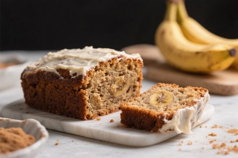 Sourdough Discard Brown Sugar Banana Snack Cake (No Frosting) – Soft, Cozy, and Simple