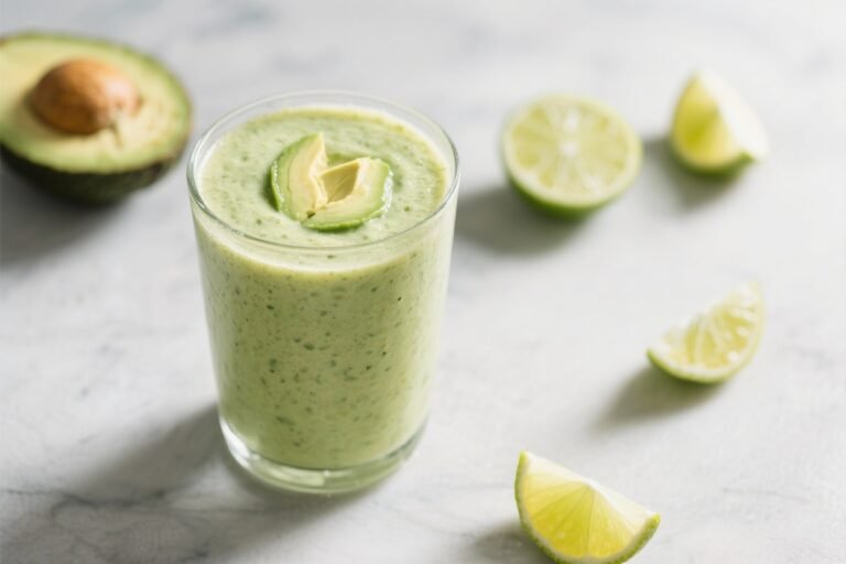 Creamy Avocado Lime Detox Smoothie – Fresh, Bright, and Satisfying