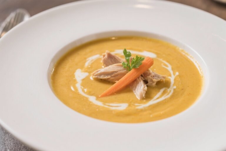 Creamy Chicken & Carrot Bisque – Cozy, Silky, and Comforting