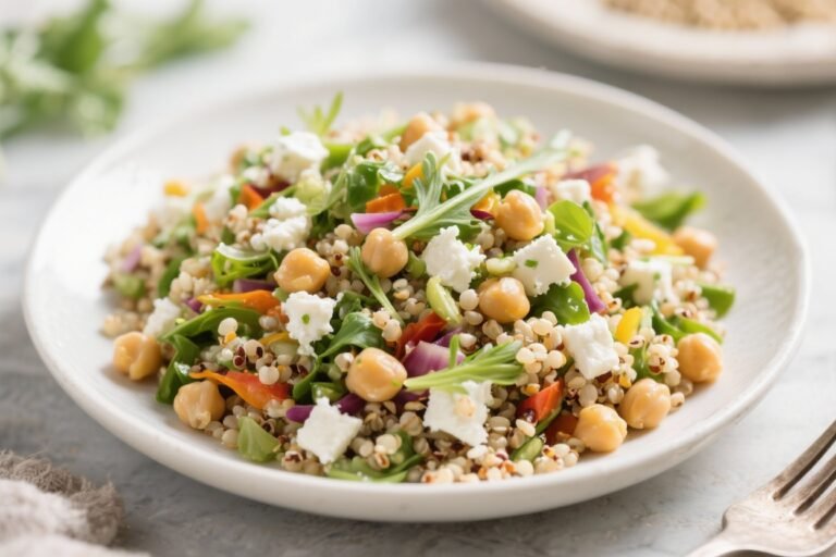 Bright Spring Quinoa Salad With Chickpeas and Feta – Fresh, Fast, and Satisfying
