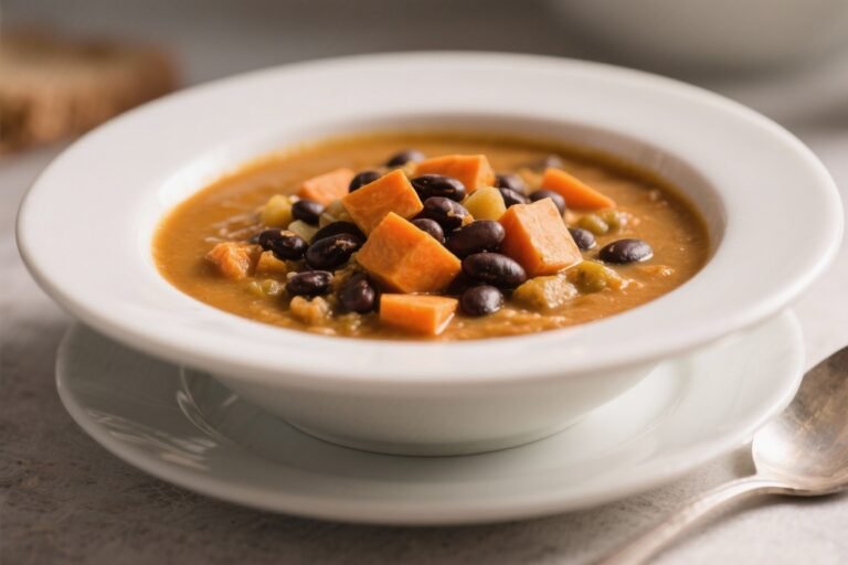 Sweet Potato & Black Bean Soup – Cozy, Hearty, and Easy