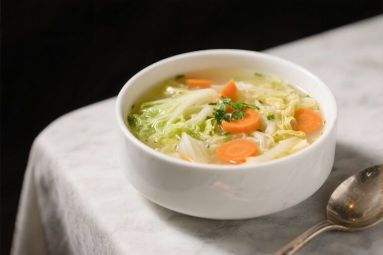 Simple Slimming Cabbage & Carrot Flush-Out Soup – Light, Cozy, and Satisfying